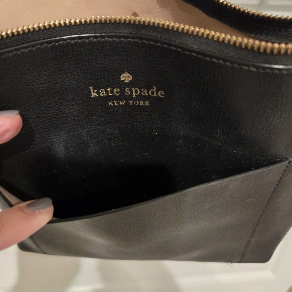 KATE SPADE WOMEN'S BLACK MONICA PEBBLED LEATHER CROSSBODY PURSE